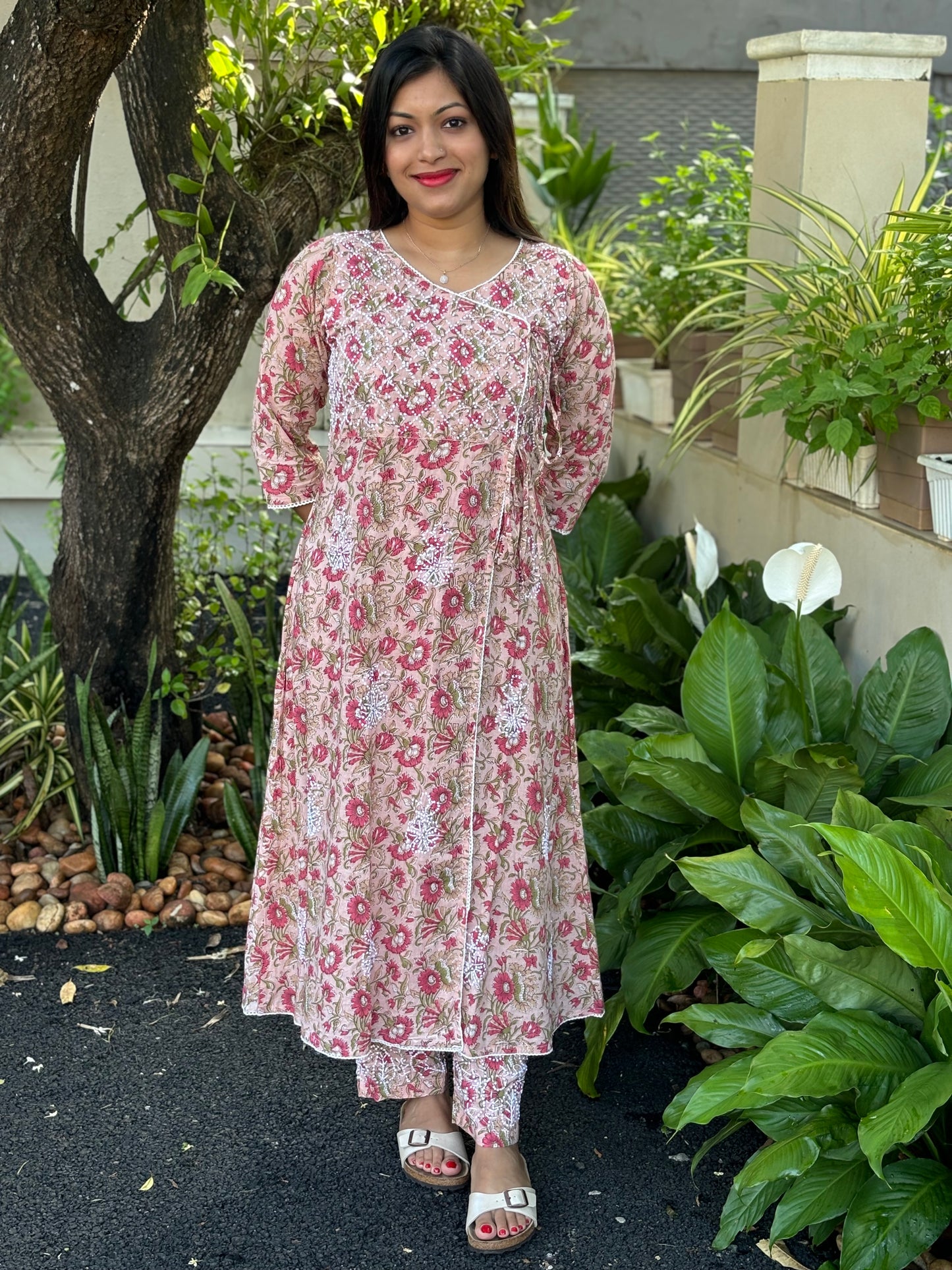 Angrakha Kurti and pant PRE-ORDER - Mili