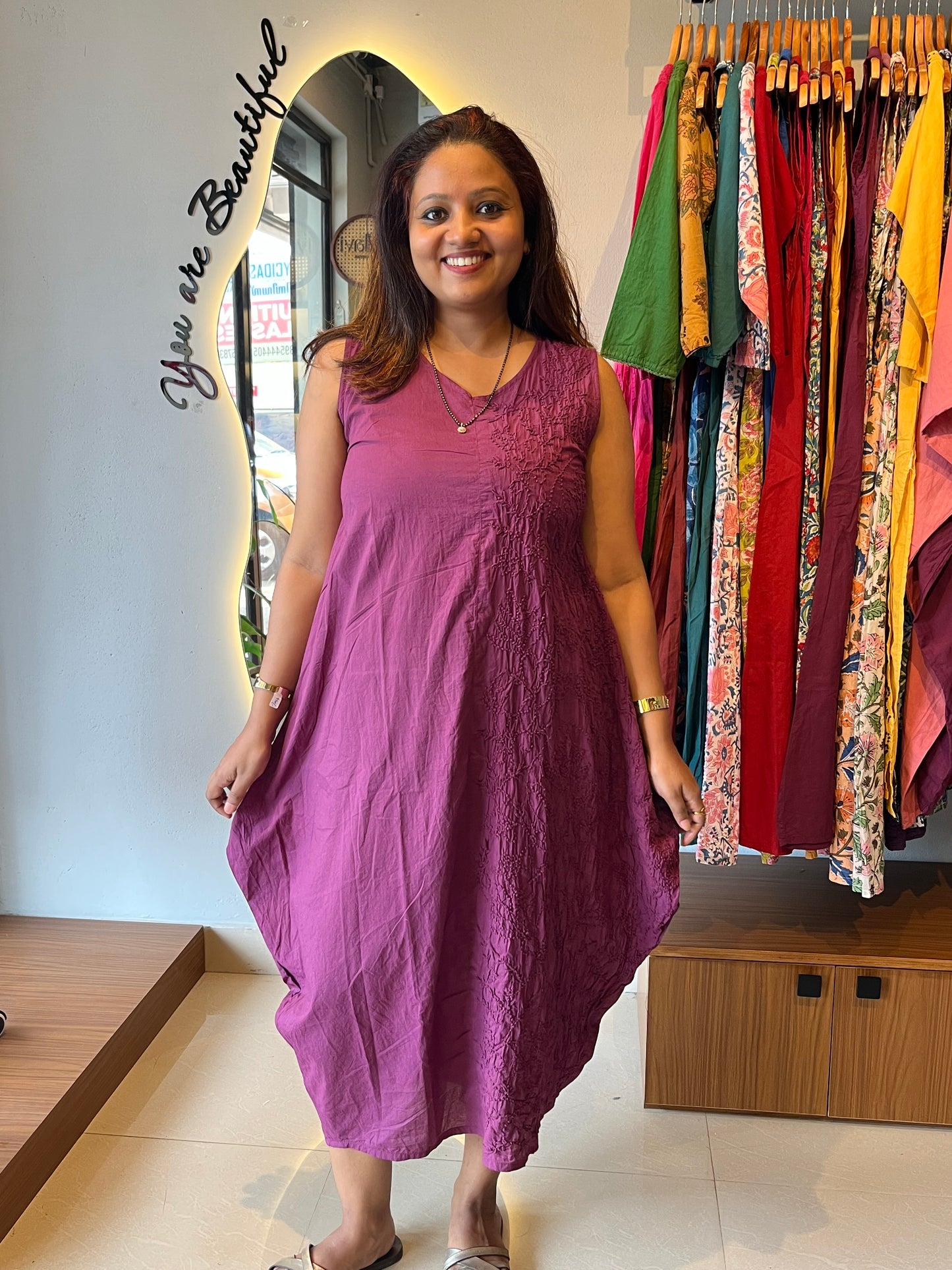 Balloon dress - Wine