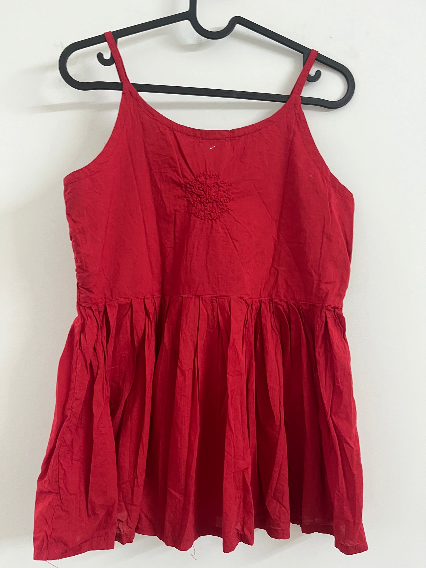 Flared Short Top - Red