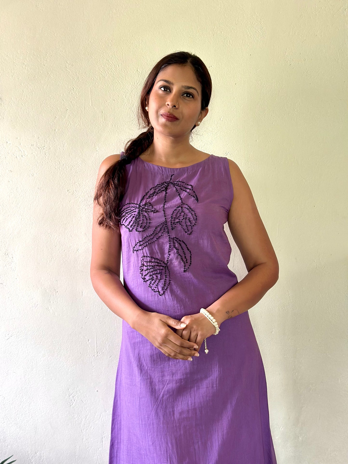 Chameli Charm  Dress - Dark Lavender