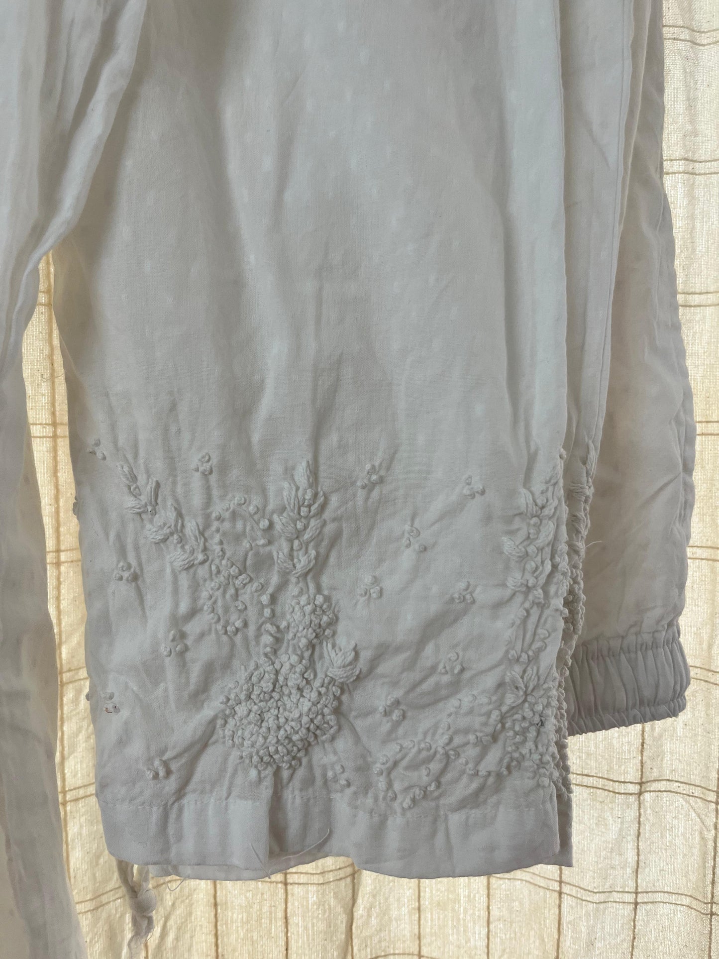 Sleeveless straight kurti and pants PRE-ORDER - White
