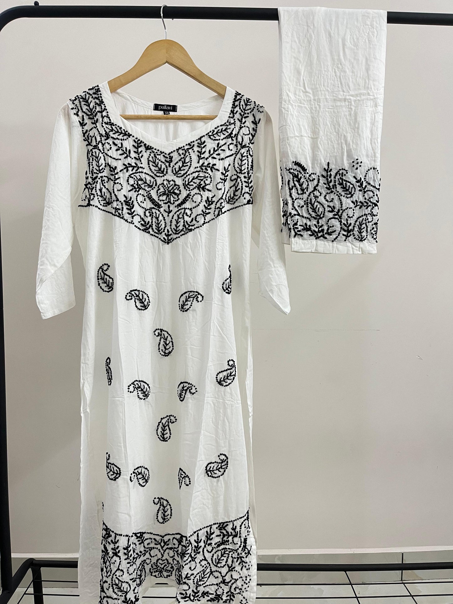 MONOCHROME - Straight Kurti and Pant (co-ord set)