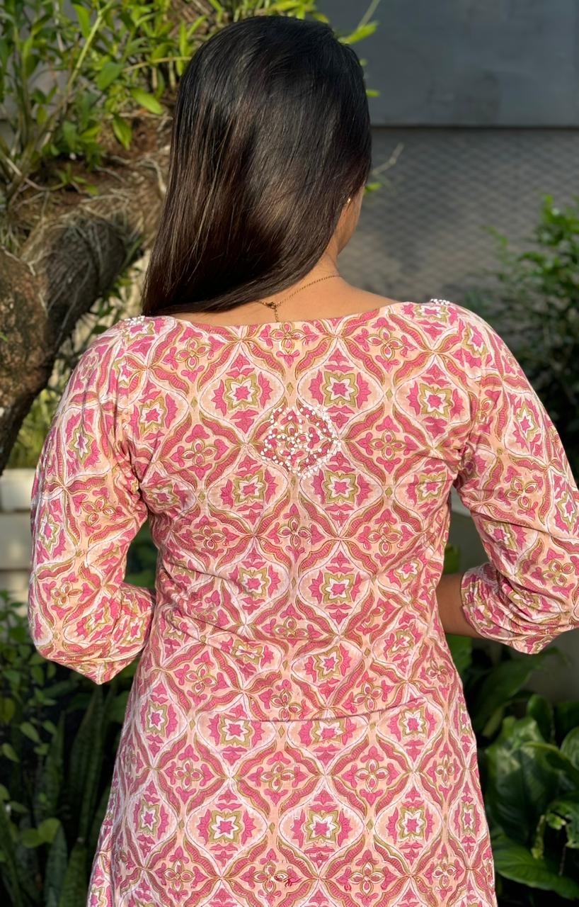 Aliya Cut Dress - Blushette