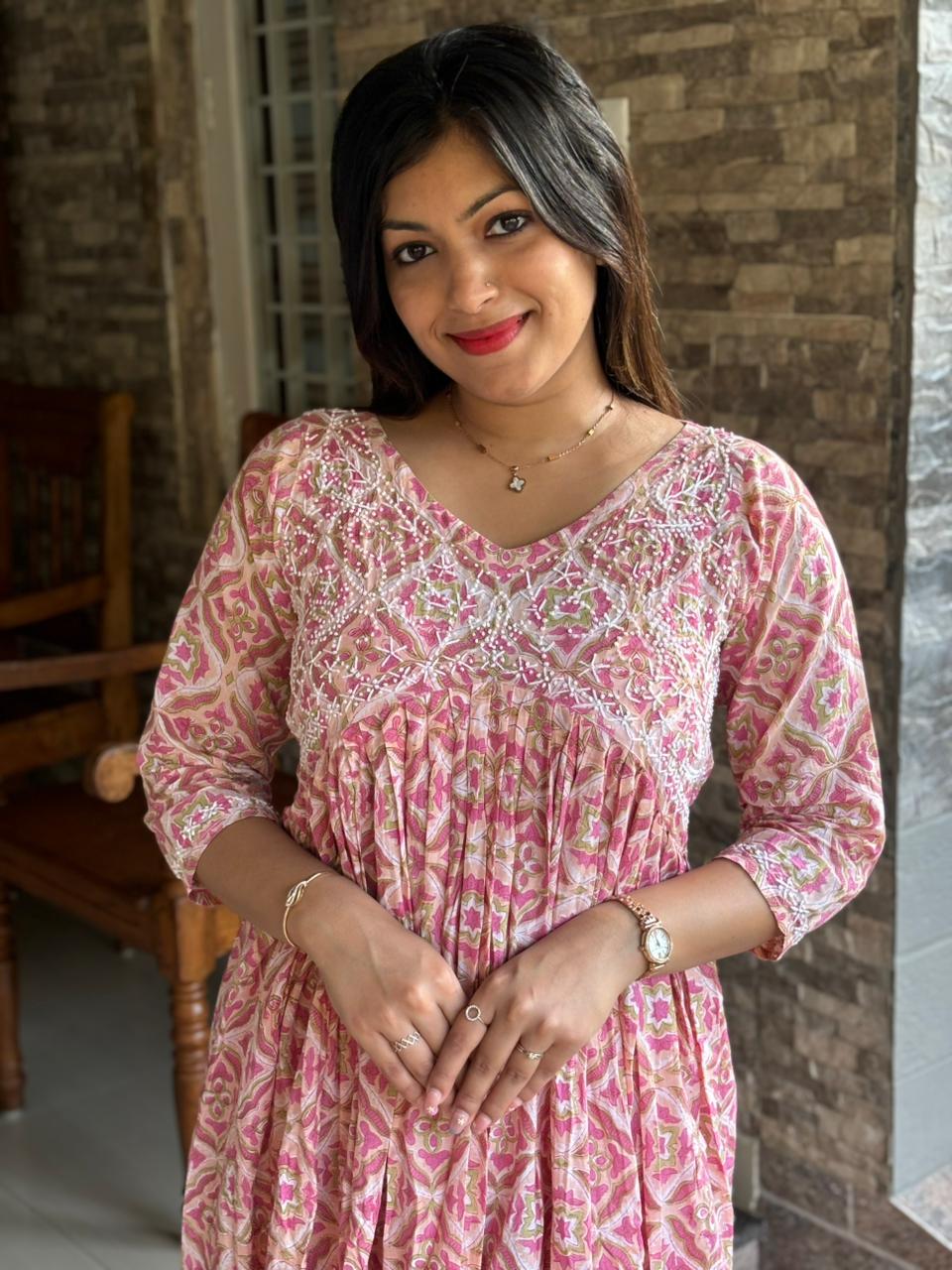 Aliya Cut Dress - Blushette