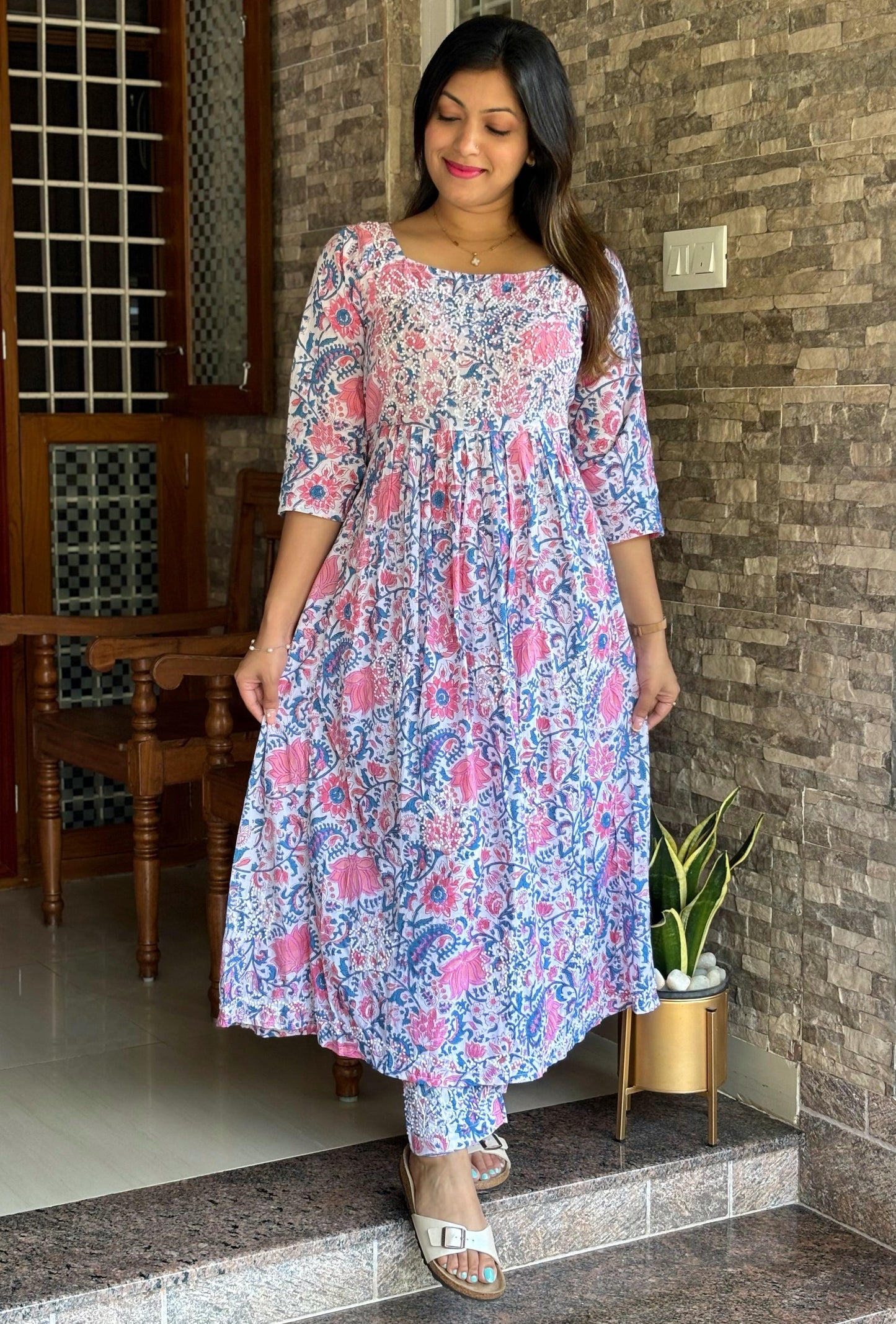 Pleated Dress set (top and bottom) PRE-ORDER - Varnika