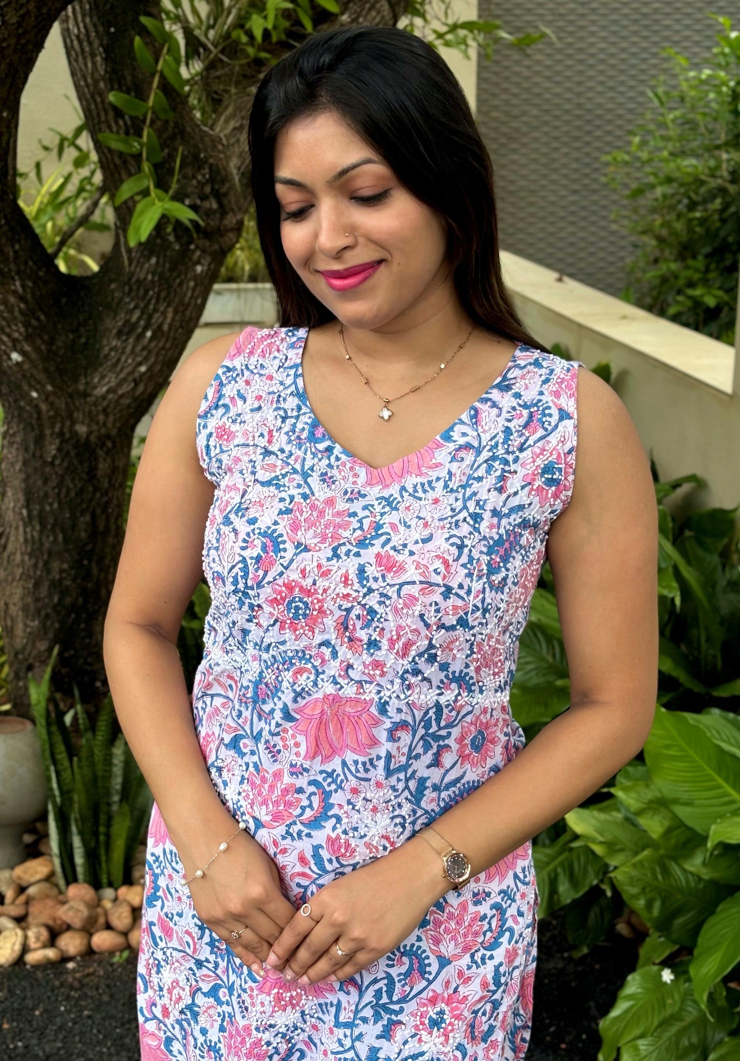 Straight Kurti and pant (Sleeveless) PRE-ORDER - Varnika