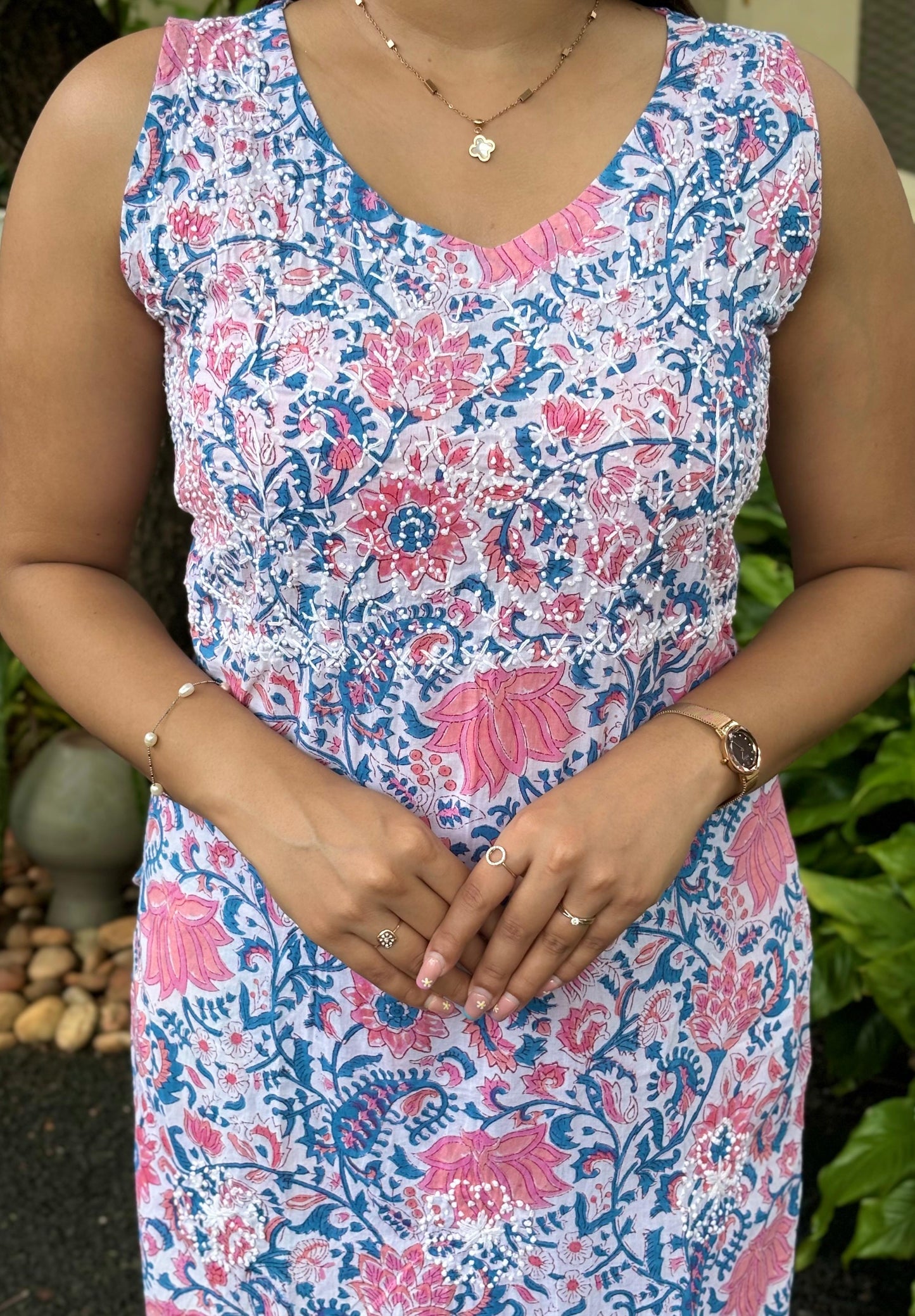 Straight Kurti and pant (Sleeveless) PRE-ORDER - Varnika