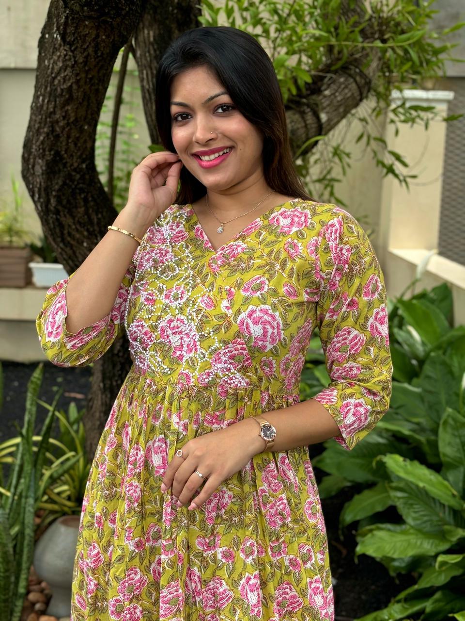 Pleated Angrakha set PRE-ORDER - Pinkcurrent