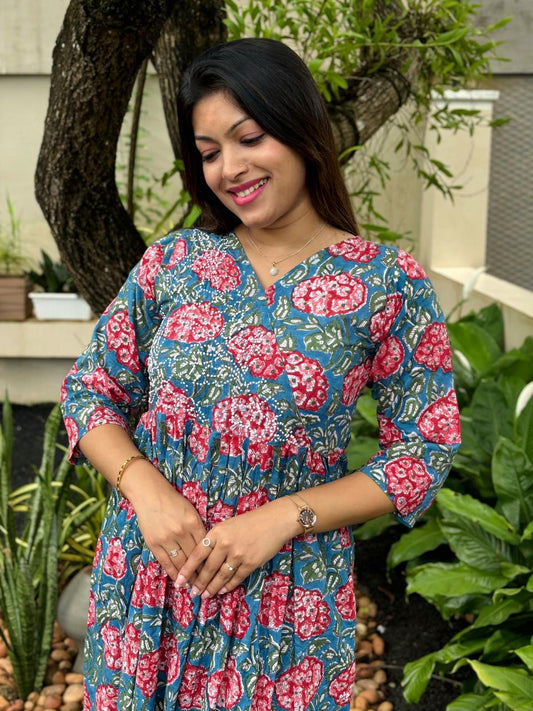 Pleated Angrakha set PRE-ORDER - Pinkbelle