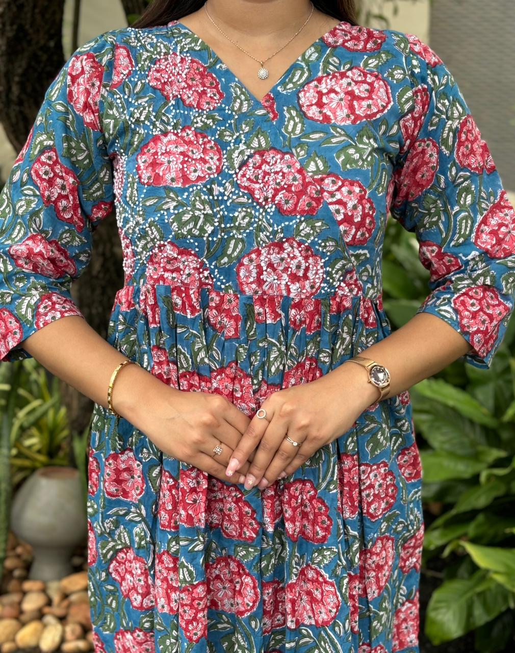 Pleated Angrakha set PRE-ORDER - Pinkbelle