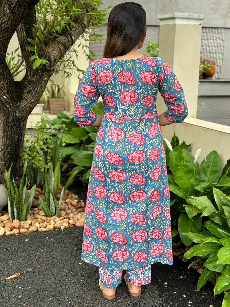 Pleated Angrakha set PRE-ORDER - Pinkbelle