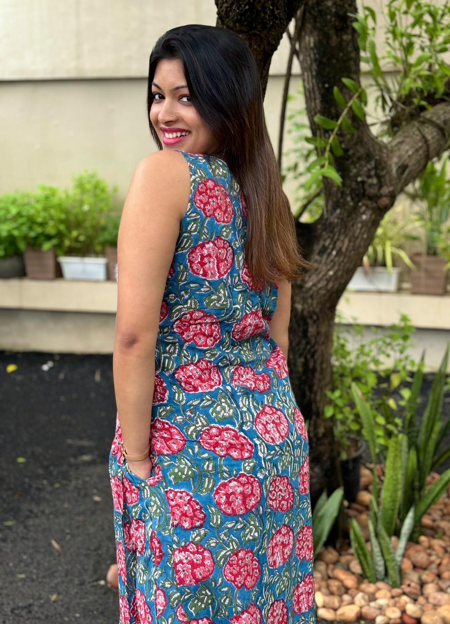 Straight Kurti and pant (Sleeveless) PRE-ORDER - Pinkbelle